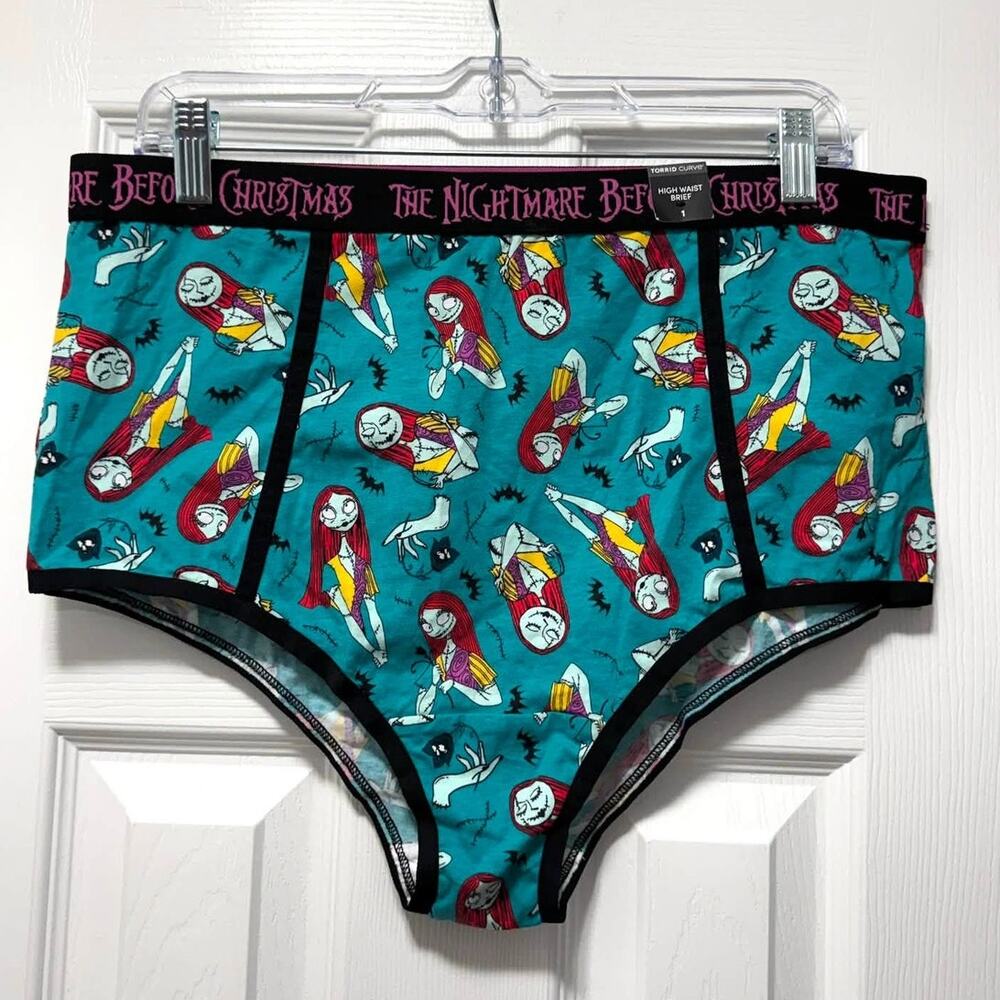 Torrid‎ 1 (1X) Disney Nightmare Before Christmas Sally High Waist Brief Panties